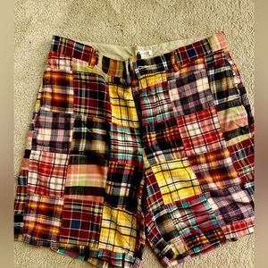 Men’s JCrew Vintage Madras shorts